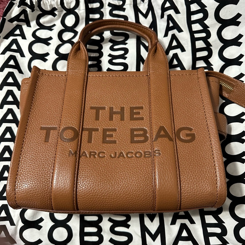Marc Jacobs Brown Leather Tote Bag